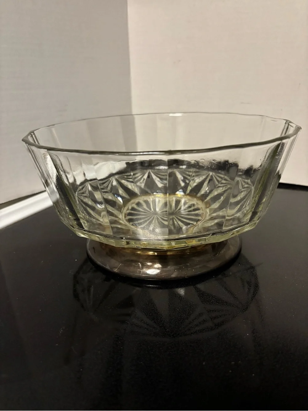 Vintage footed serving bowl